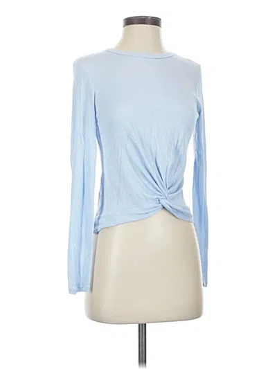 Pre-owned Pink Rose Long Sleeve T-shirt In Blue