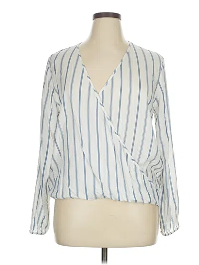 Pre-owned Pink Rose Long Sleeve T-shirt In Ivory