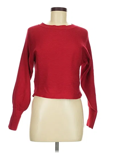 Pre-owned Pink Rose Long Sleeve T-shirt In Red