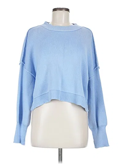 Pre-owned Pink Rose Pullover Sweater In Blue