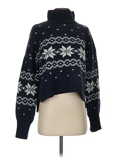 Pre-owned Pink Rose Pullover Sweater In Blue