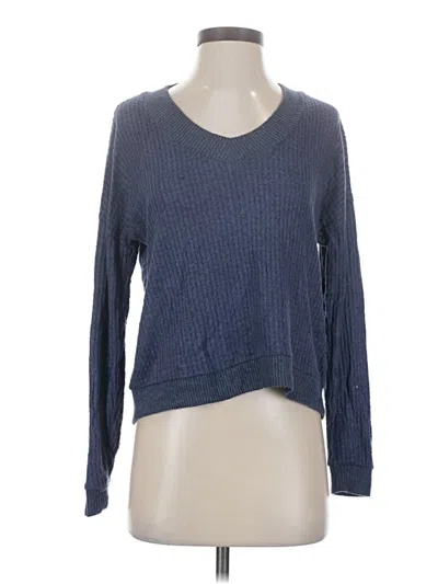 Pre-owned Pink Rose Pullover Sweater In Blue