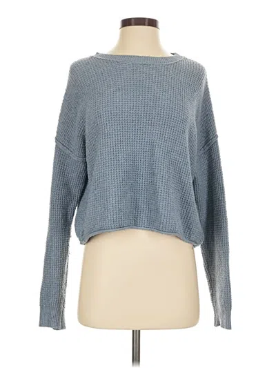 Pre-owned Pink Rose Pullover Sweater In Blue