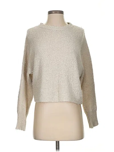 Pre-owned Pink Rose Pullover Sweater In Brown