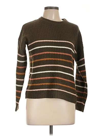 Pre-owned Pink Rose Pullover Sweater In Brown