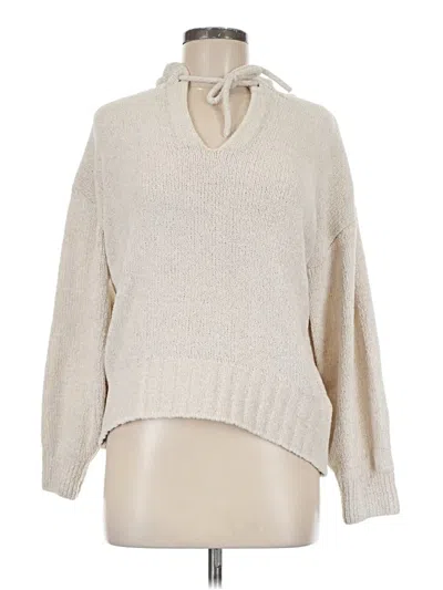 Pre-owned Pink Rose Pullover Sweater In Brown