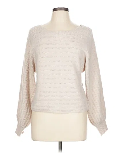 Pre-owned Pink Rose Pullover Sweater In Brown