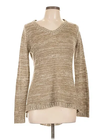 Pre-owned Pink Rose Pullover Sweater In Brown