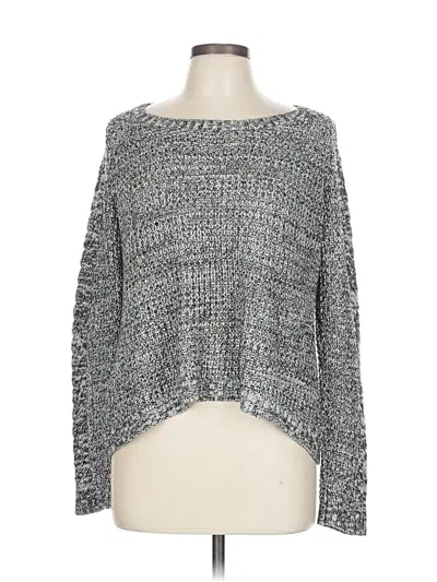 Pre-owned Pink Rose Pullover Sweater In Gray