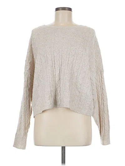 Pre-owned Pink Rose Pullover Sweater In Gray