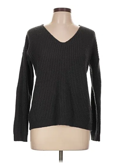 Pre-owned Pink Rose Pullover Sweater In Gray