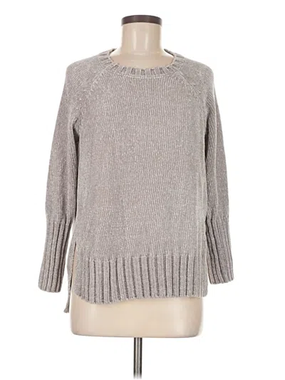 Pre-owned Pink Rose Pullover Sweater In Gray
