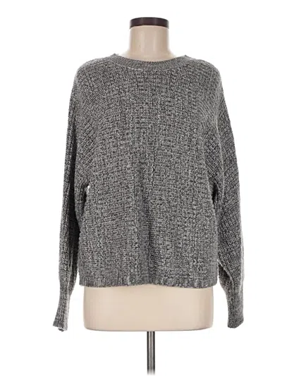 Pre-owned Pink Rose Pullover Sweater In Gray