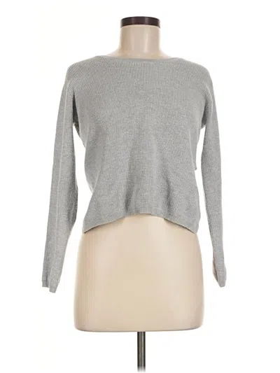 Pre-owned Pink Rose Pullover Sweater In Gray