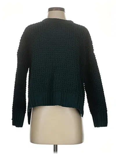 Pre-owned Pink Rose Pullover Sweater In Green