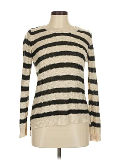 Pre-owned Pink Rose Pullover Sweater In Ivory