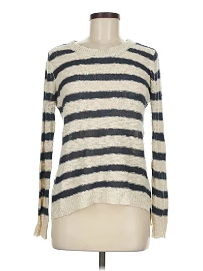 Pre-owned Pink Rose Pullover Sweater In Ivory