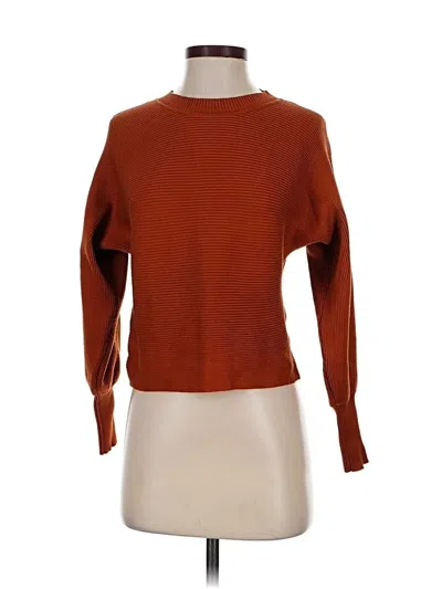 Pre-owned Pink Rose Pullover Sweater In Orange