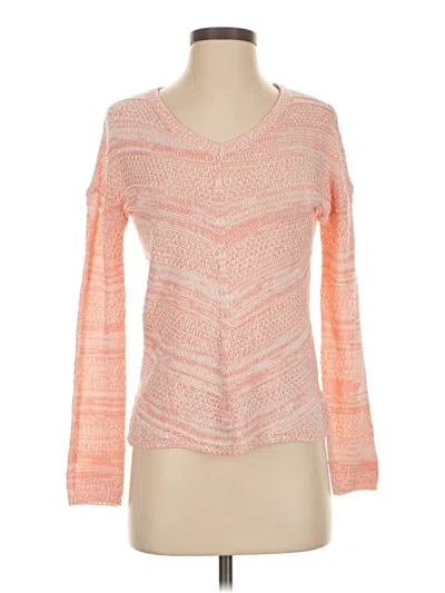 Pre-owned Pink Rose Pullover Sweater In Orange