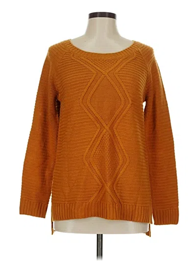 Pre-owned Pink Rose Pullover Sweater In Orange