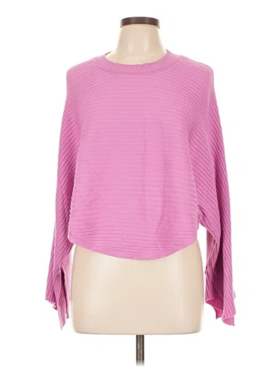 Pre-owned Pink Rose Pullover Sweater In Pink