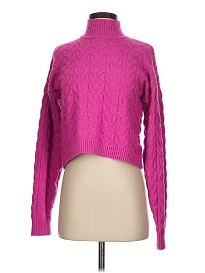 Pre-owned Pink Rose Pullover Sweater In Pink