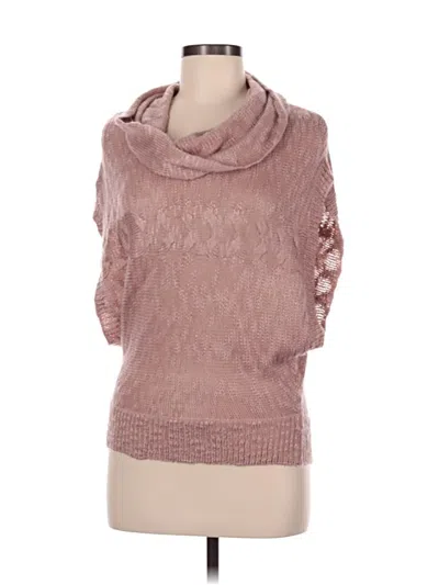 Pre-owned Pink Rose Pullover Sweater In Pink