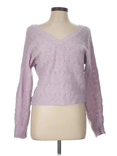 Pre-owned Pink Rose Pullover Sweater In Pink