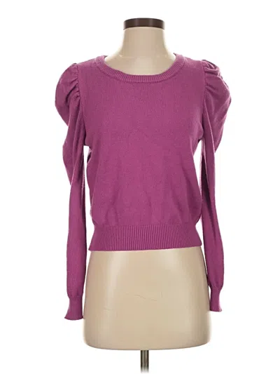 Pre-owned Pink Rose Pullover Sweater In Purple