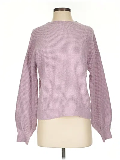 Pre-owned Pink Rose Pullover Sweater In Purple