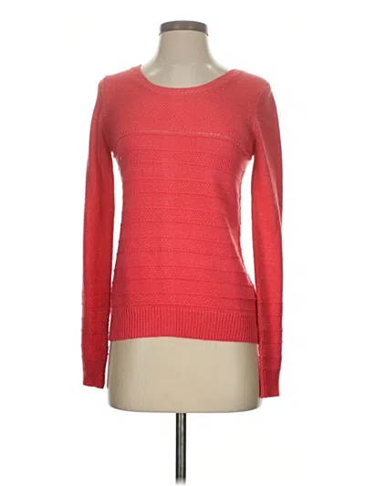 Pre-owned Pink Rose Pullover Sweater In Red