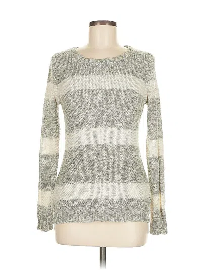 Pre-owned Pink Rose Pullover Sweater In Silver