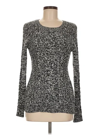 Pre-owned Pink Rose Pullover Sweater In Silver