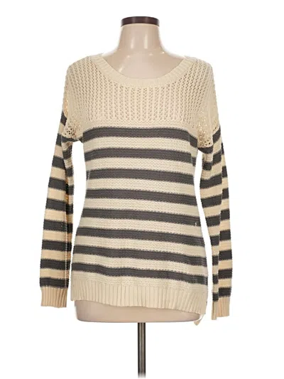 Pre-owned Pink Rose Pullover Sweater In Tan