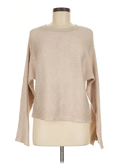 Pre-owned Pink Rose Pullover Sweater In Tan