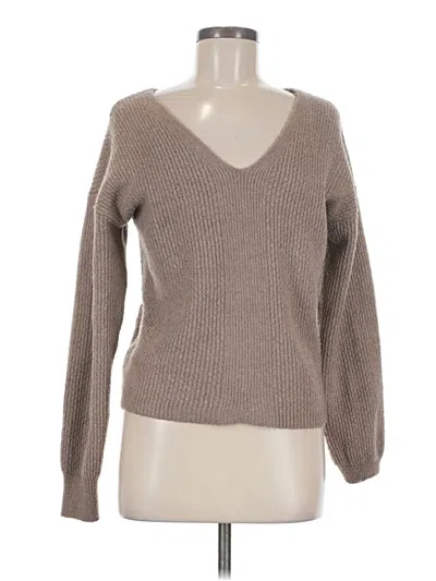 Pre-owned Pink Rose Pullover Sweater In Tan