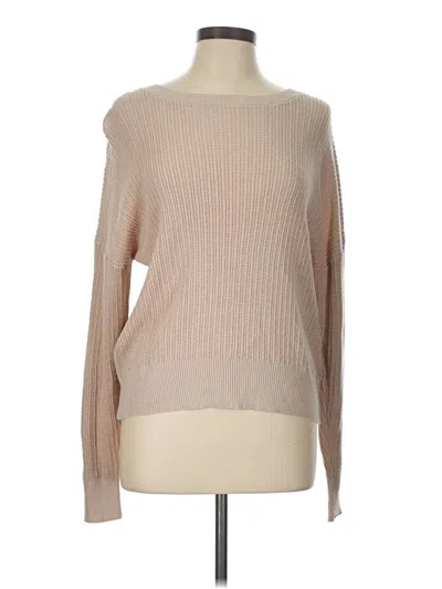 Pre-owned Pink Rose Pullover Sweater In Tan