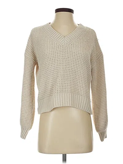 Pre-owned Pink Rose Pullover Sweater In Tan