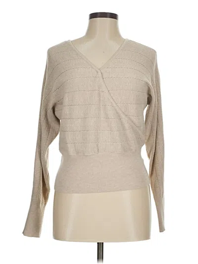 Pre-owned Pink Rose Pullover Sweater In Tan