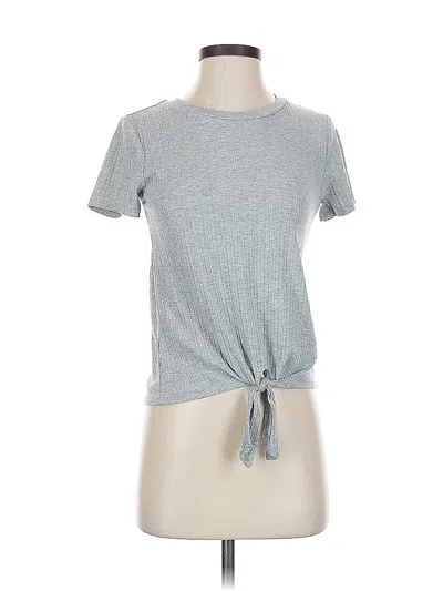 Pre-owned Pink Rose Short Sleeve T-shirt In Gray