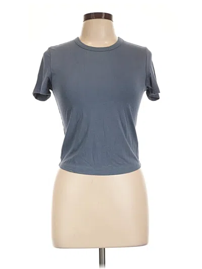 Pre-owned Pink Rose Short Sleeve T-shirt In Gray
