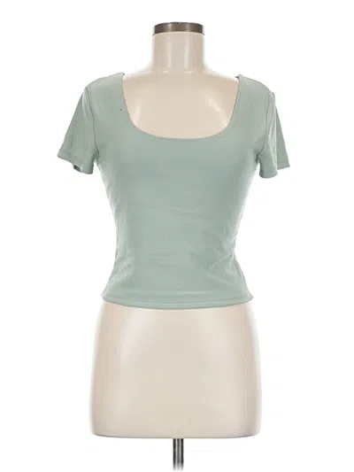 Pre-owned Pink Rose Short Sleeve T-shirt In Green