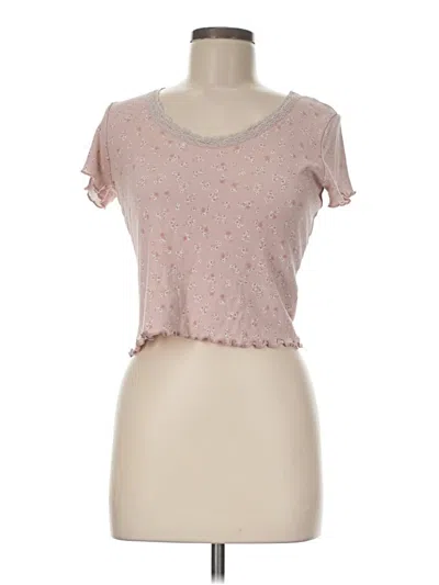 Pre-owned Pink Rose Short Sleeve T-shirt In Pink