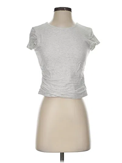 Pre-owned Pink Rose Short Sleeve T-shirt In Silver
