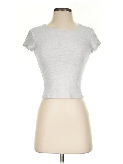 Pre-owned Pink Rose Short Sleeve T-shirt In Silver