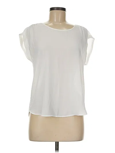 Pre-owned Pink Rose Short Sleeve T-shirt In White