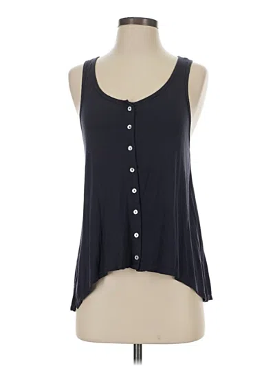 Pre-owned Pink Rose Sleeveless Blouse In Black