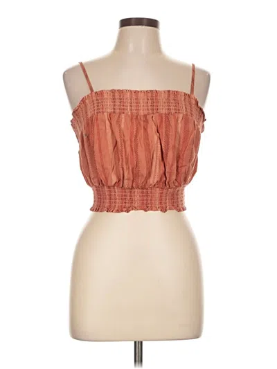 Pre-owned Pink Rose Sleeveless Blouse In Orange