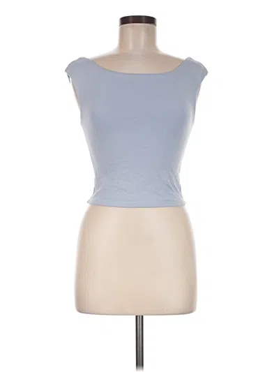 Pre-owned Pink Rose Sleeveless T-shirt In Blue