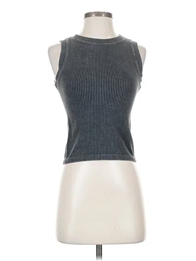 Pre-owned Pink Rose Sleeveless T-shirt In Gray